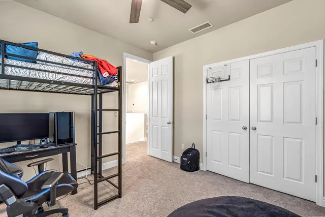 a view of livingroom with furniture and flat screen tv