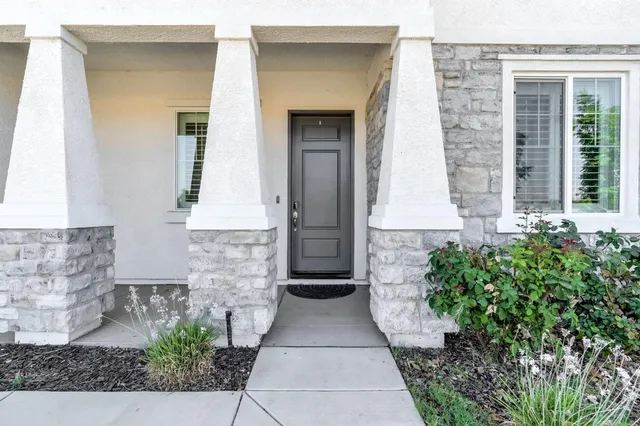 front view of house with stairs