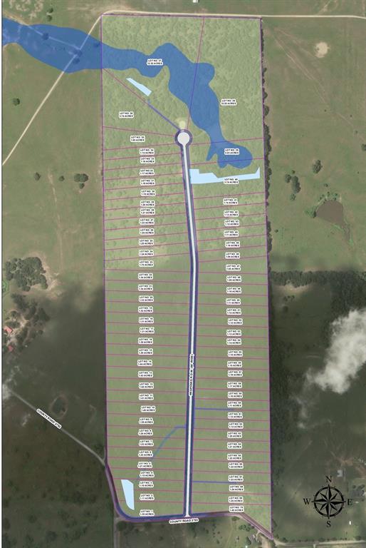 1 Tbd Court Mabank, TX 75147 - Photo 1 of 2 Plat Map. Illustrating the division of the property into multiple lots with associated access roads and water features