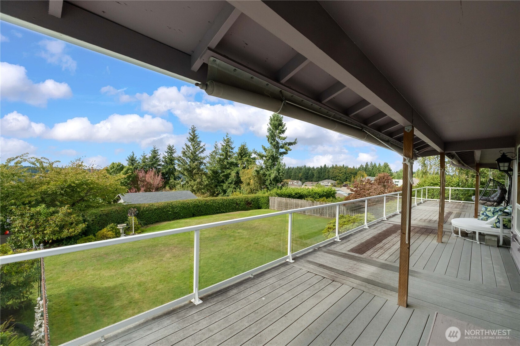 4911 Mildred Street Tacoma, WA 98407 - Photo 34 of 40 a view of a balcony with wooden floor
