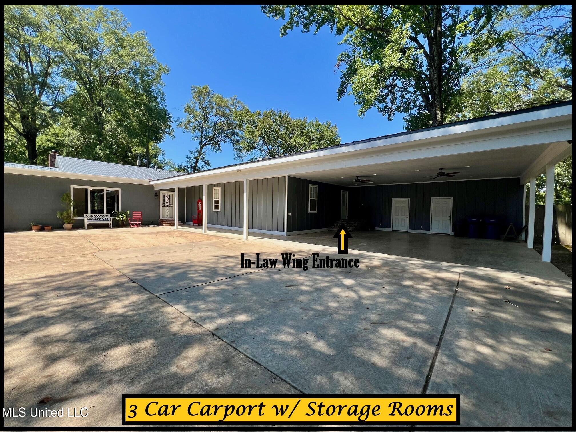 202 Bates Street Batesville, MS 38606 - Photo 80 of 92 202 BATES - 3 CAR CARPORT