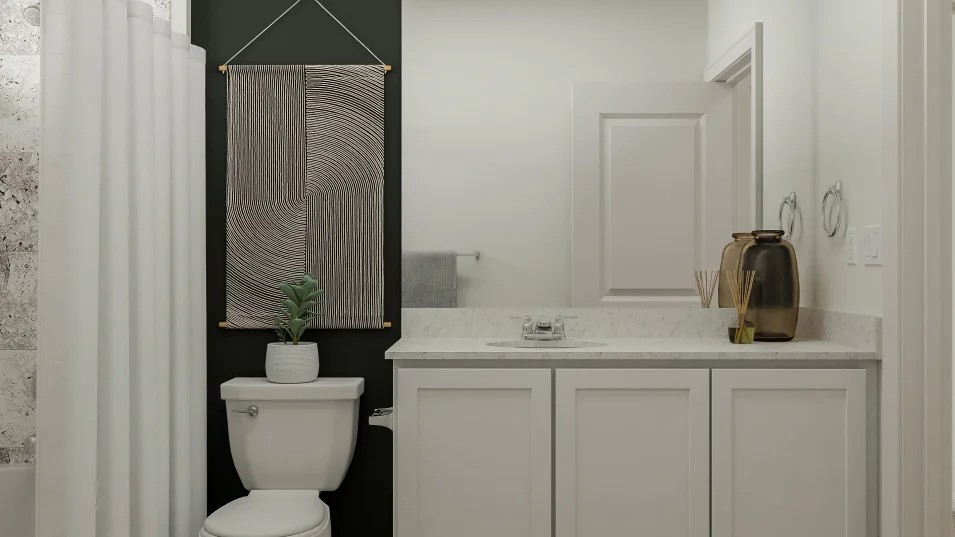 1129 Nesting Bird Drive Georgetown, TX 78628 - Photo 18 of 23 a bathroom with a toilet sink and mirror