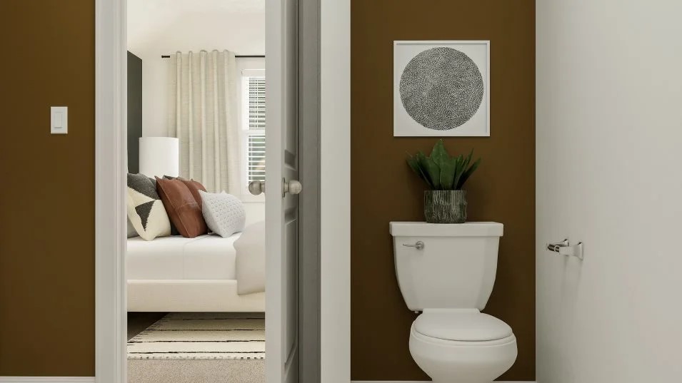 1129 Nesting Bird Drive Georgetown, TX 78628 - Photo 20 of 23 a bathroom with a toilet and a sink