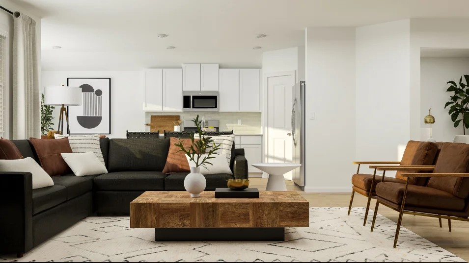 1129 Nesting Bird Drive Georgetown, TX 78628 - Photo 9 of 23 a living room with furniture and a flat screen tv