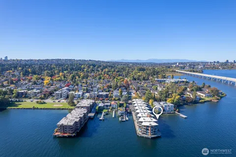 an aerial view of a ocean view