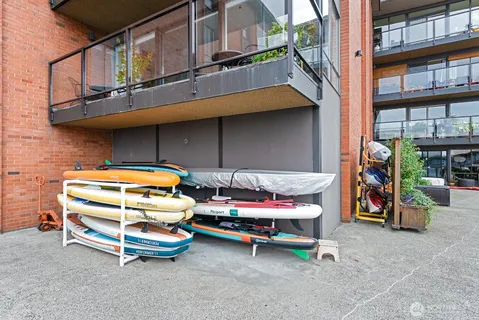 a view of a chairs in a room