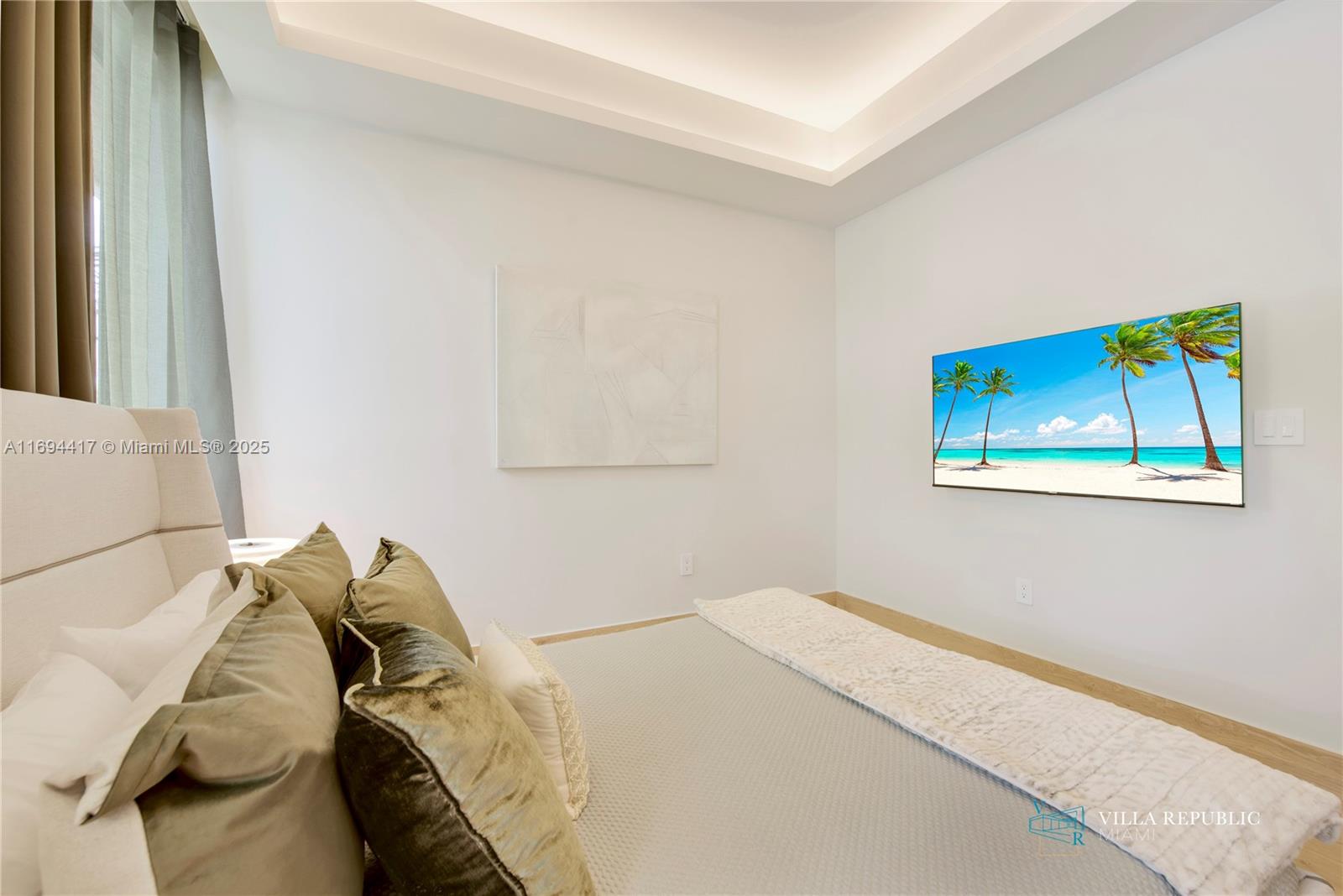 1200 Northeast 87th Street Miami, FL 33138 - Photo 46 of 58 a bedroom with a bed and a painting on the wall