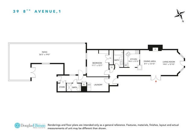 $4,950 | 39 8th Avenue, Unit 1 | Park Slope