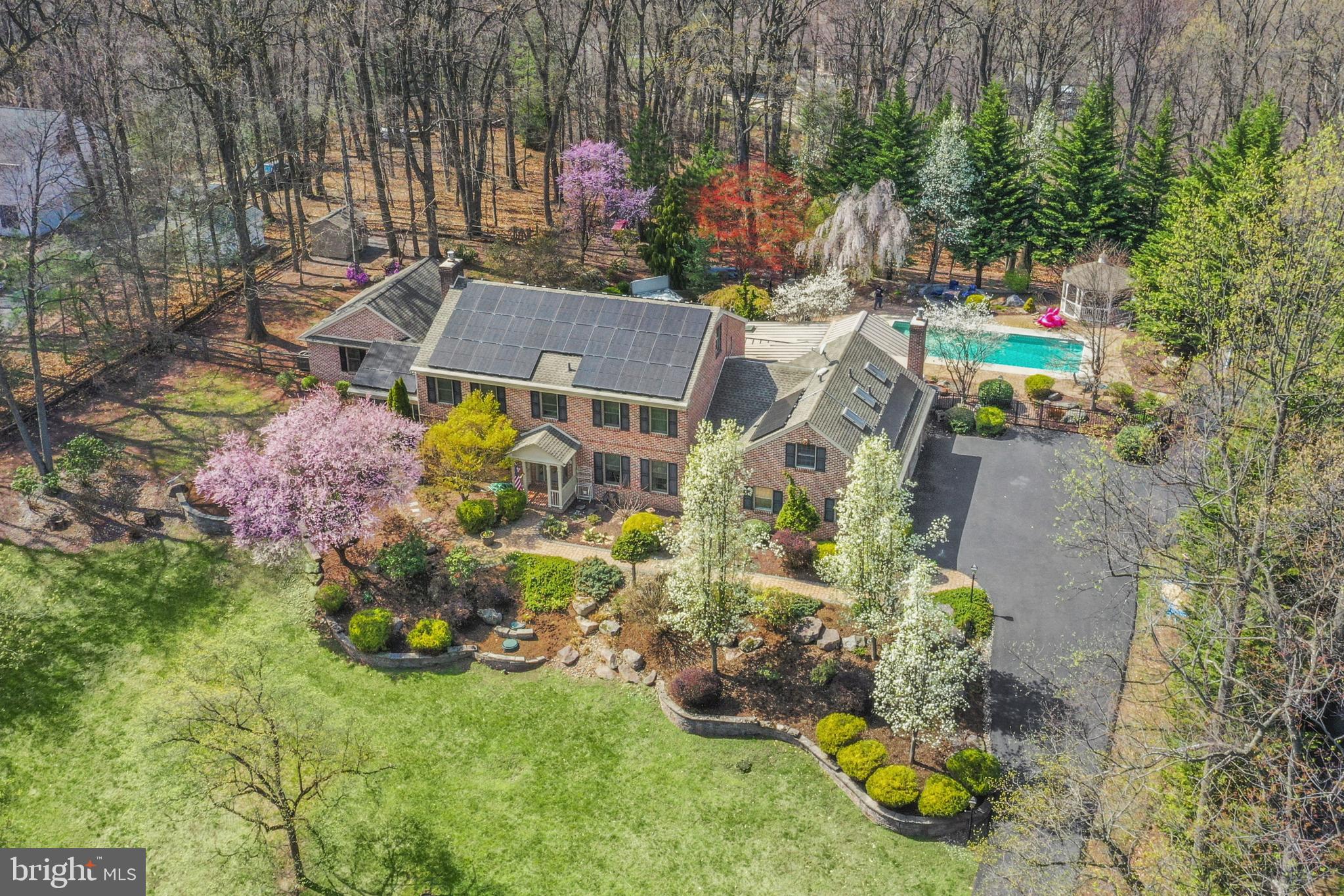 22 Fawn Drive Reading, PA 19607 - Photo 3 of 70 an aerial view of house with yard swimming pool and outdoor seating
