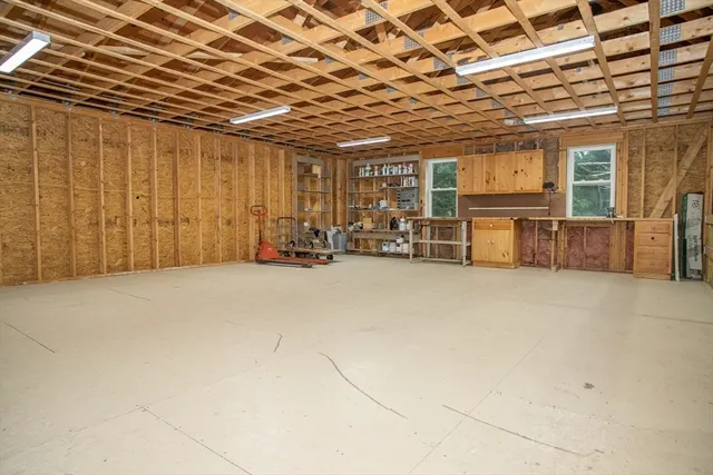 a view of a room with furniture