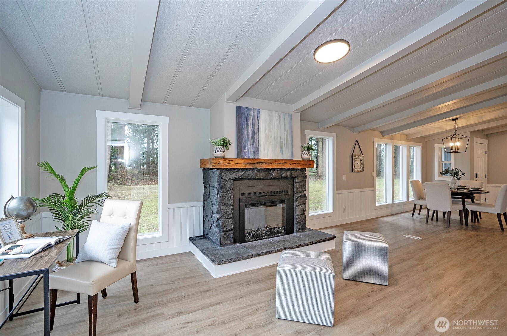 11810 Driver Street Southwest Olympia, WA 98512 - Photo 18 of 40 a living room with furniture and a fireplace
