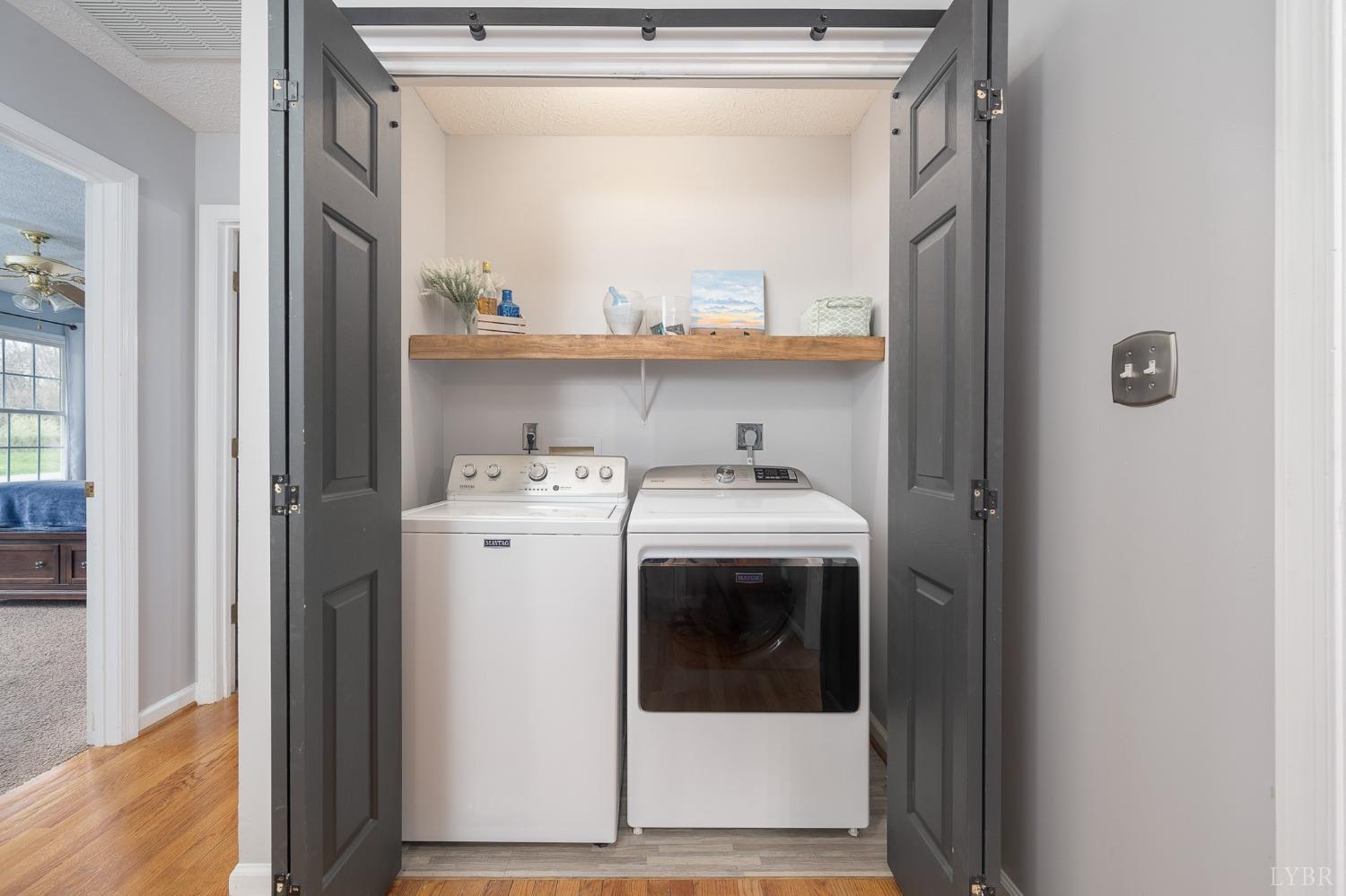 1498 Hooper Road Forest, VA 24551 - Photo 26 of 48 a utility room with dryer and washer