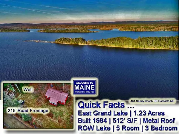 $109,500 | 461 Sandy Beach Road, Danforth, ME 04424