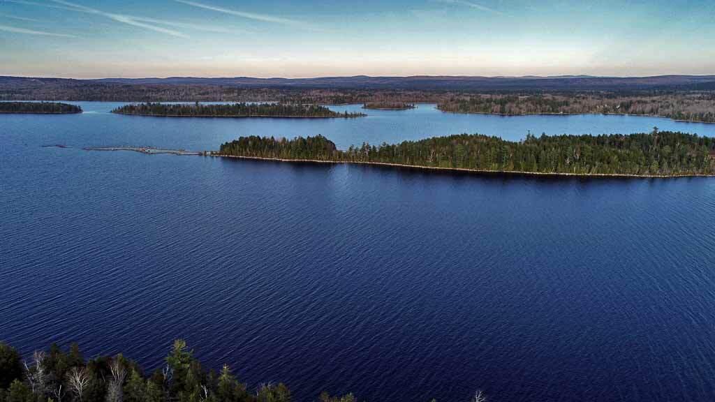 461 Sandy Beach Road Danforth, ME 04424 - Photo 13 of 39 maine-lake-aerial-drone