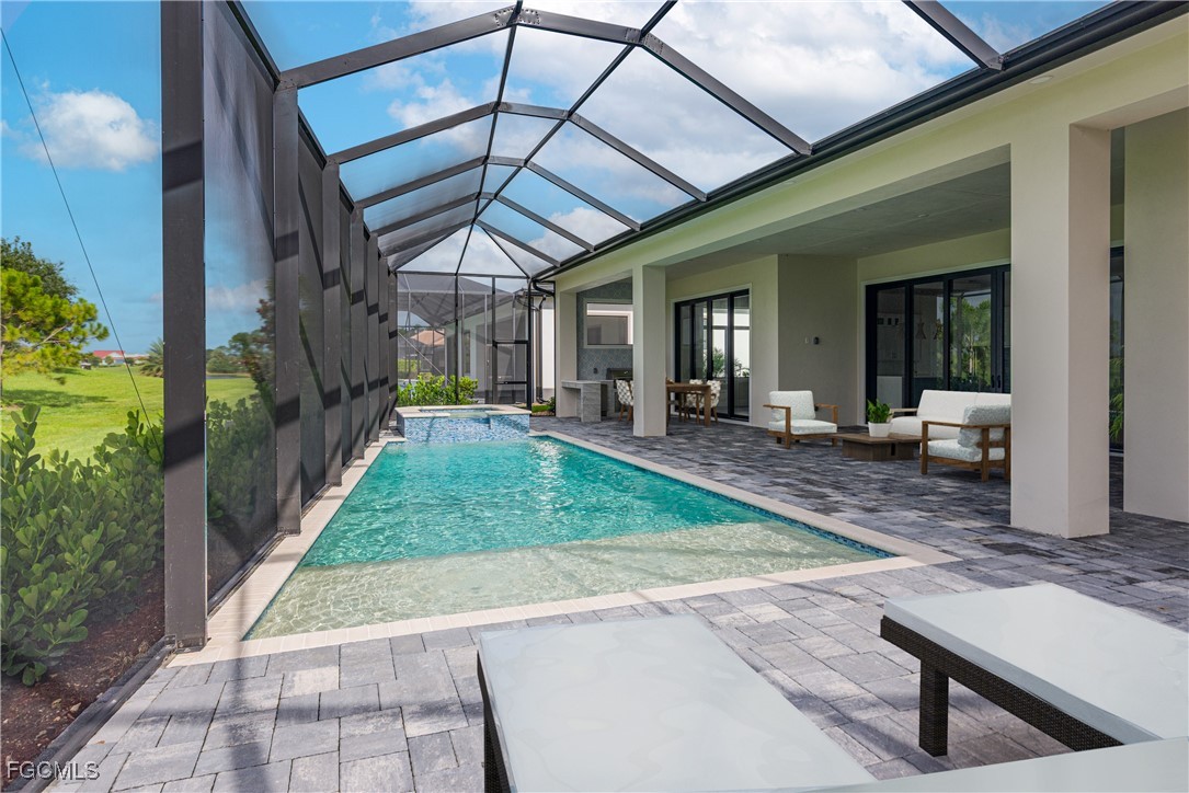 3383 Chestnut Grove Drive Alva, FL 33920 - Photo 25 of 33 a view of a backyard with patio