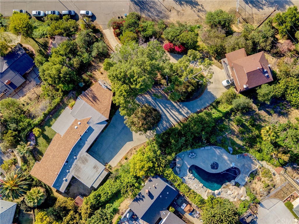 7214 Canyon Drive Whittier, CA 90602 - Photo 37 of 40 an aerial view of a house with an outdoor space