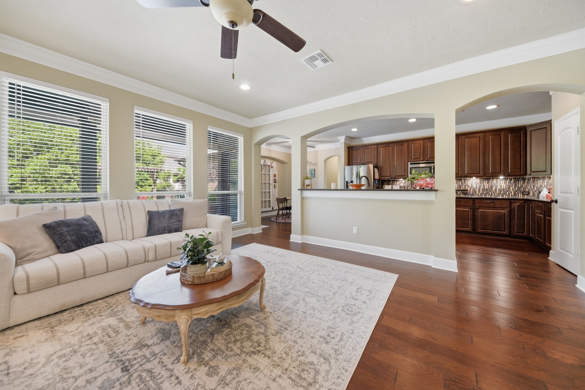 2205 Ralston Creek Court Brenham, TX 77833 - Photo 11 of 37 a living room with furniture and a large window