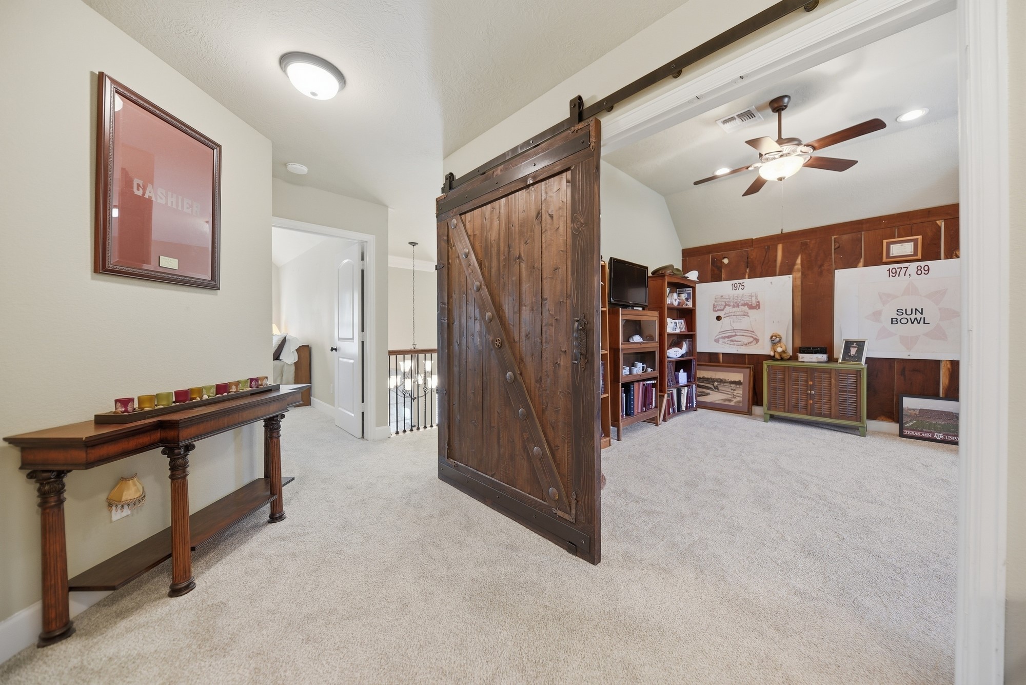 2205 Ralston Creek Court Brenham, TX 77833 - Photo 25 of 37 a view of a livingroom with furniture and a ceiling fan