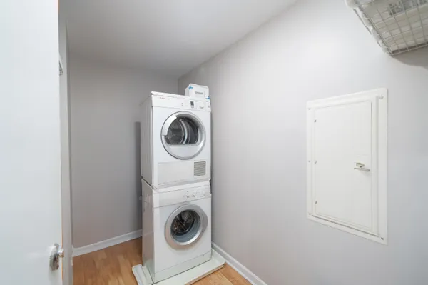 a view of a building with a street