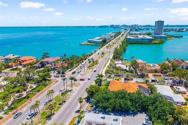 an aerial view of a city