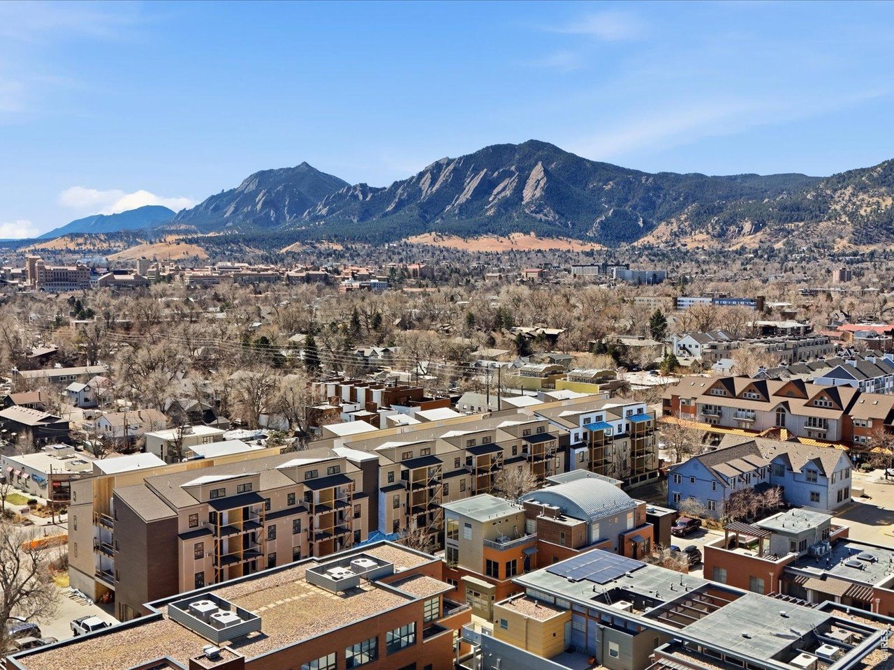 2336 Spruce Street, Unit E Boulder, CO 80302 - Photo 42 of 48 an aerial view of residential houses and city view