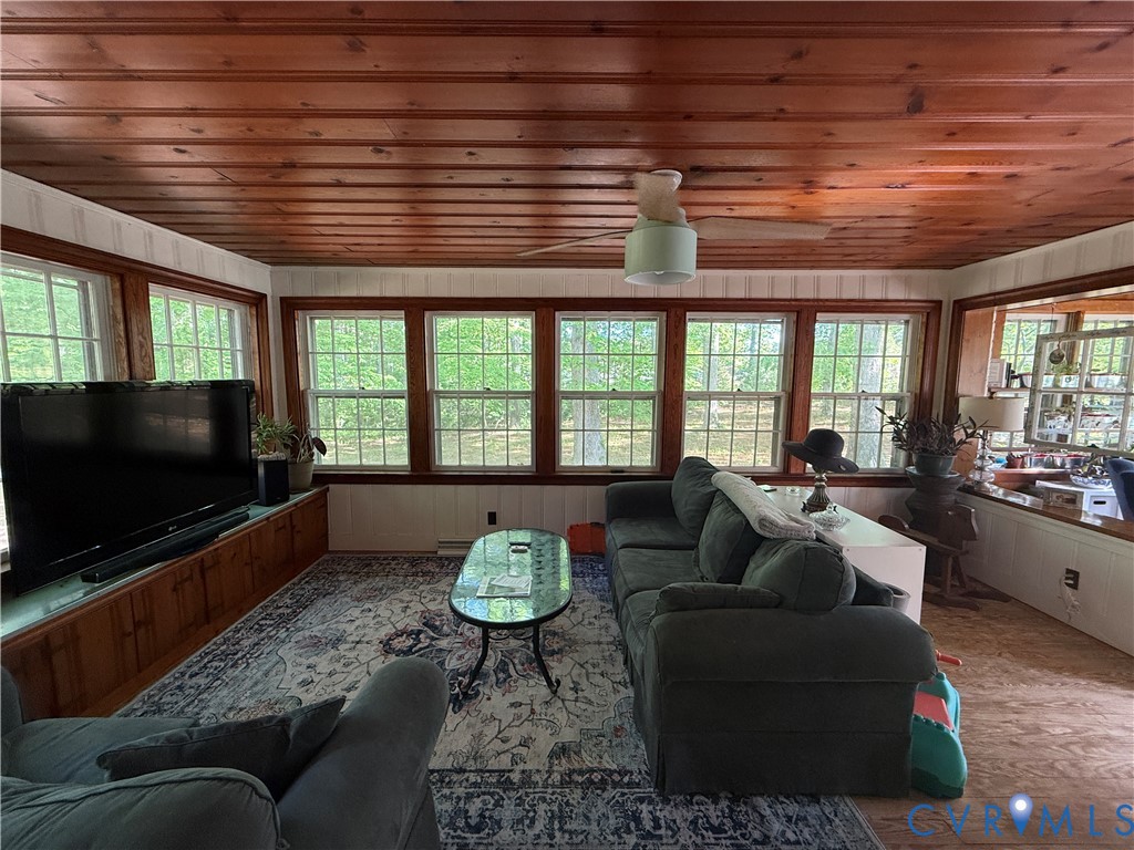 17088 Old Ridge Road Montpelier, VA 23192 - Photo 5 of 18 Expansive room featuring a wood-paneled ceiling, m