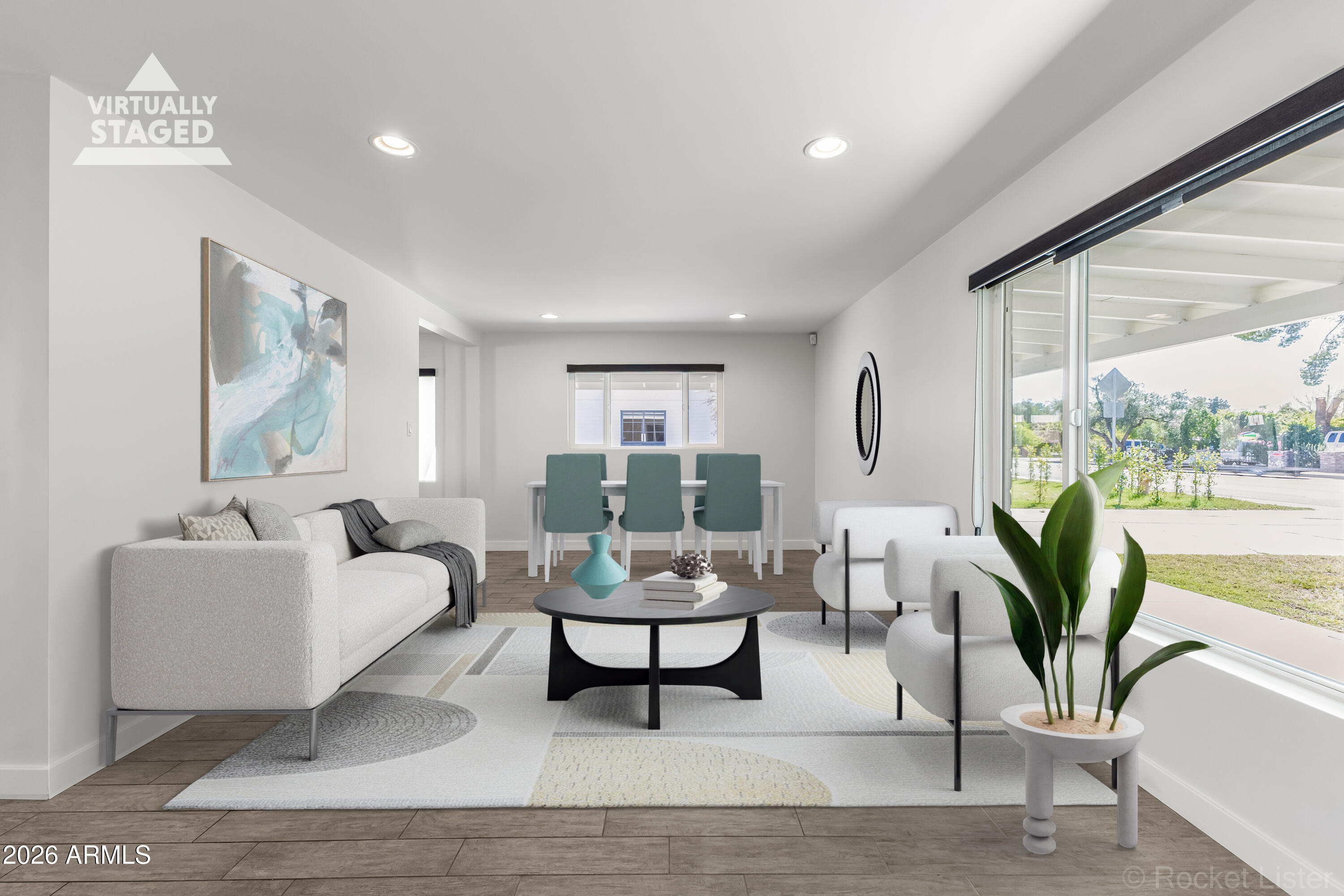 3930 East Oak Street Phoenix, AZ 85008 - Photo 3 of 61 3930 Oak Great Room Virtual Staging