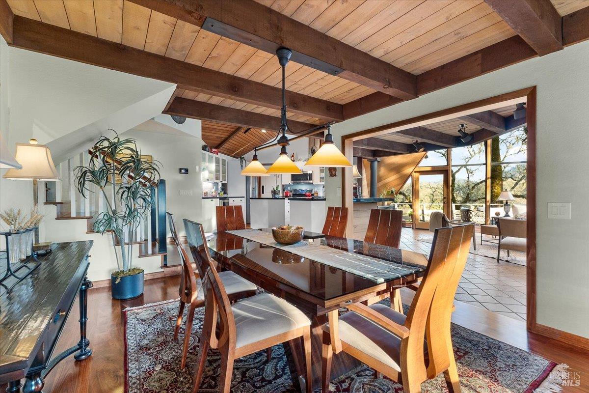 10045 Loch Haven Drive Santa Rosa, CA 95404 - Photo 10 of 37 a view of a dining room with furniture window and outside view