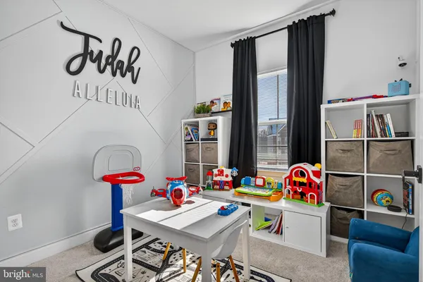 a play room with furniture