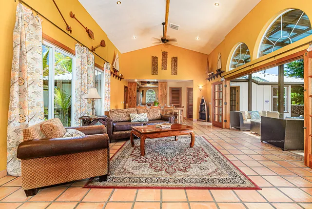 a view of an entryway with a fireplace