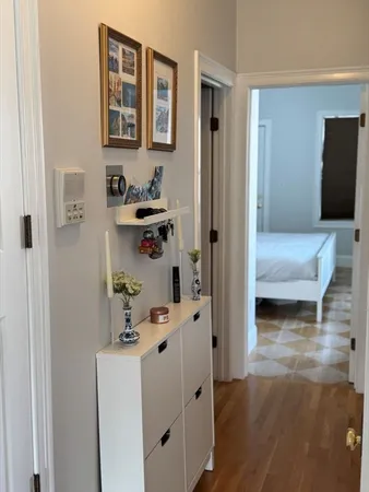 a en suite bathroom with a sink and mirror