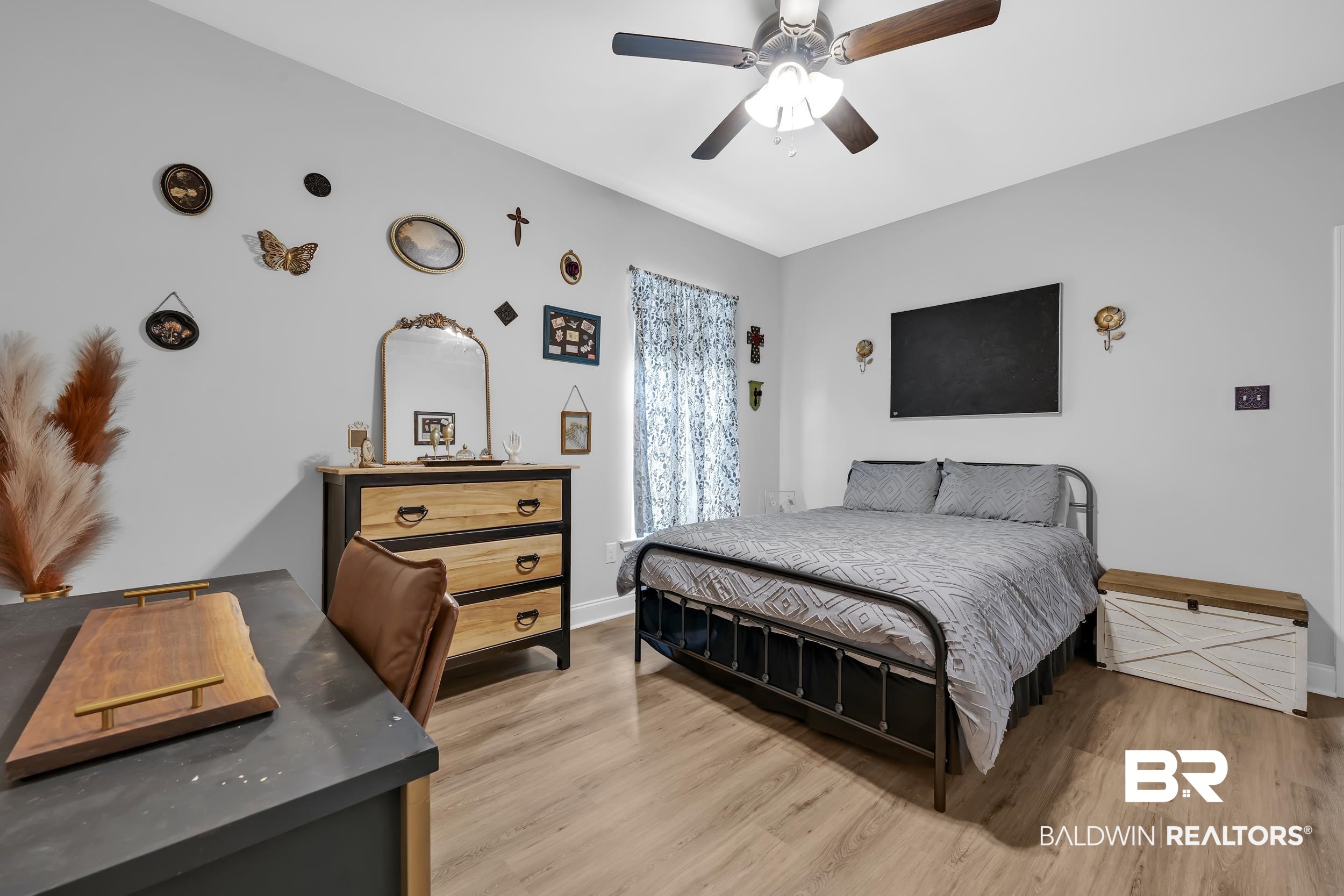 1176 Stella Road Foley, AL 36535 - Photo 25 of 40 Bedroom with light wood-type flooring and ceiling fan