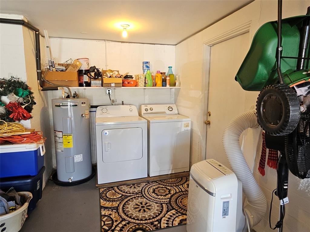37 Rivershore Drive Ormond Beach, FL 32176 - Photo 32 of 36 a view of storage and utility room with washer and dryer