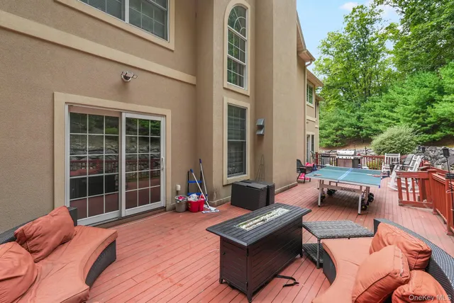a outdoor space with furniture