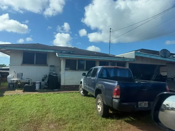 a car parked in front of house