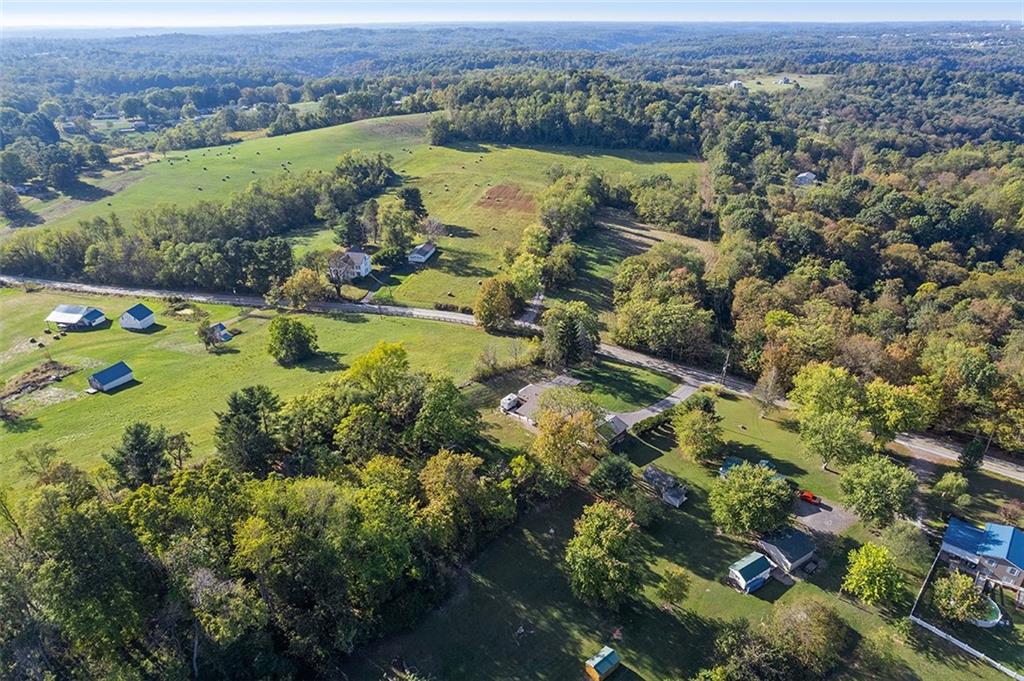 86 Eldersville Road Burgettstown, PA 15021 - Photo 42 of 50 an aerial view of mountain with residential house and garden space