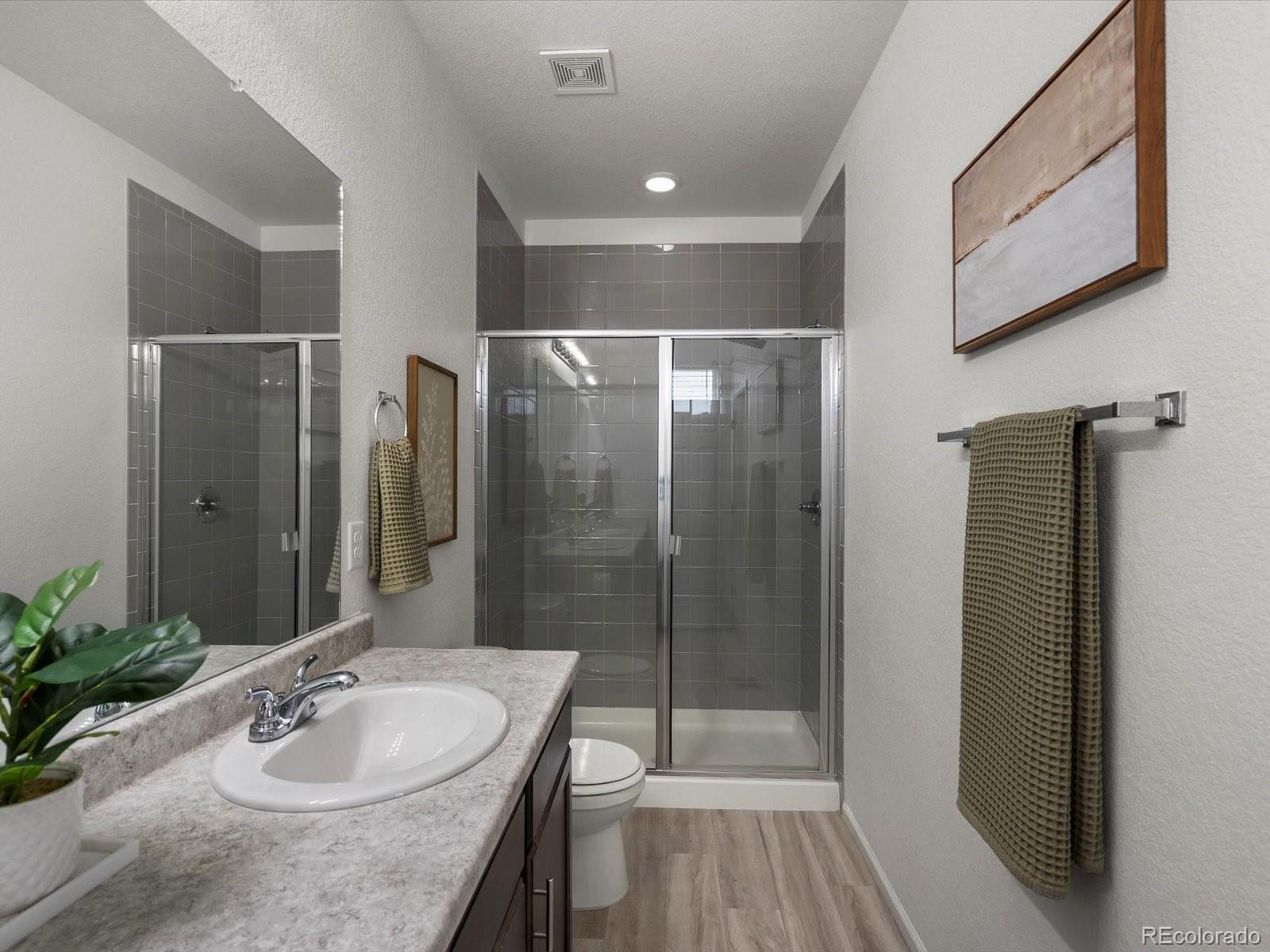 5347 Warrior Street Frederick, CO 80504 - Photo 42 of 48 a bathroom with a sink and a mirror