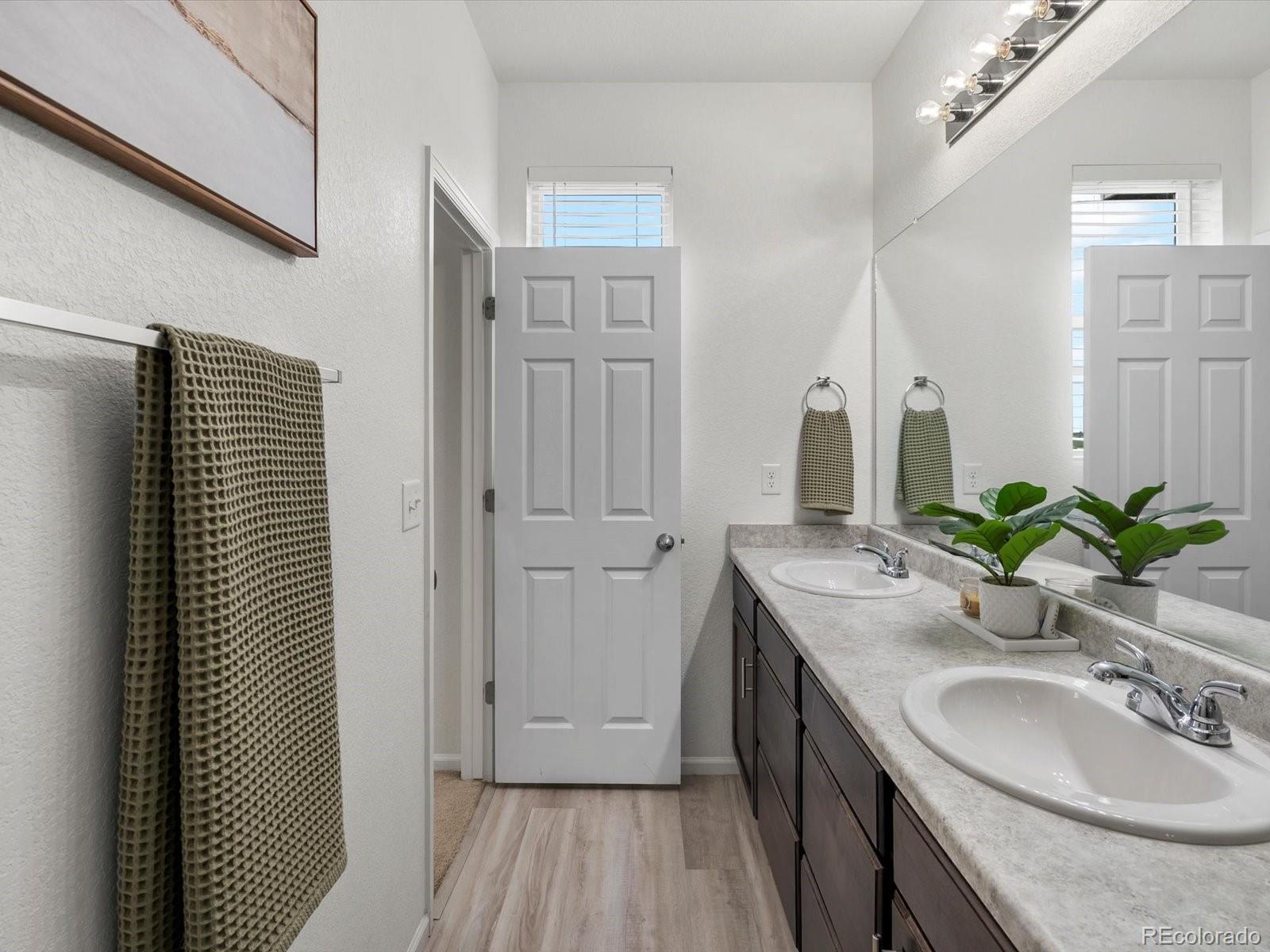 5347 Warrior Street Frederick, CO 80504 - Photo 44 of 48 a bathroom with a sink and a mirror