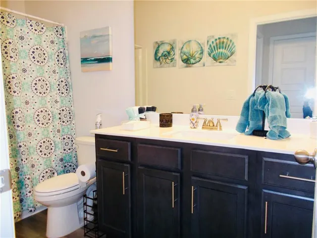 a house view with a outdoor space