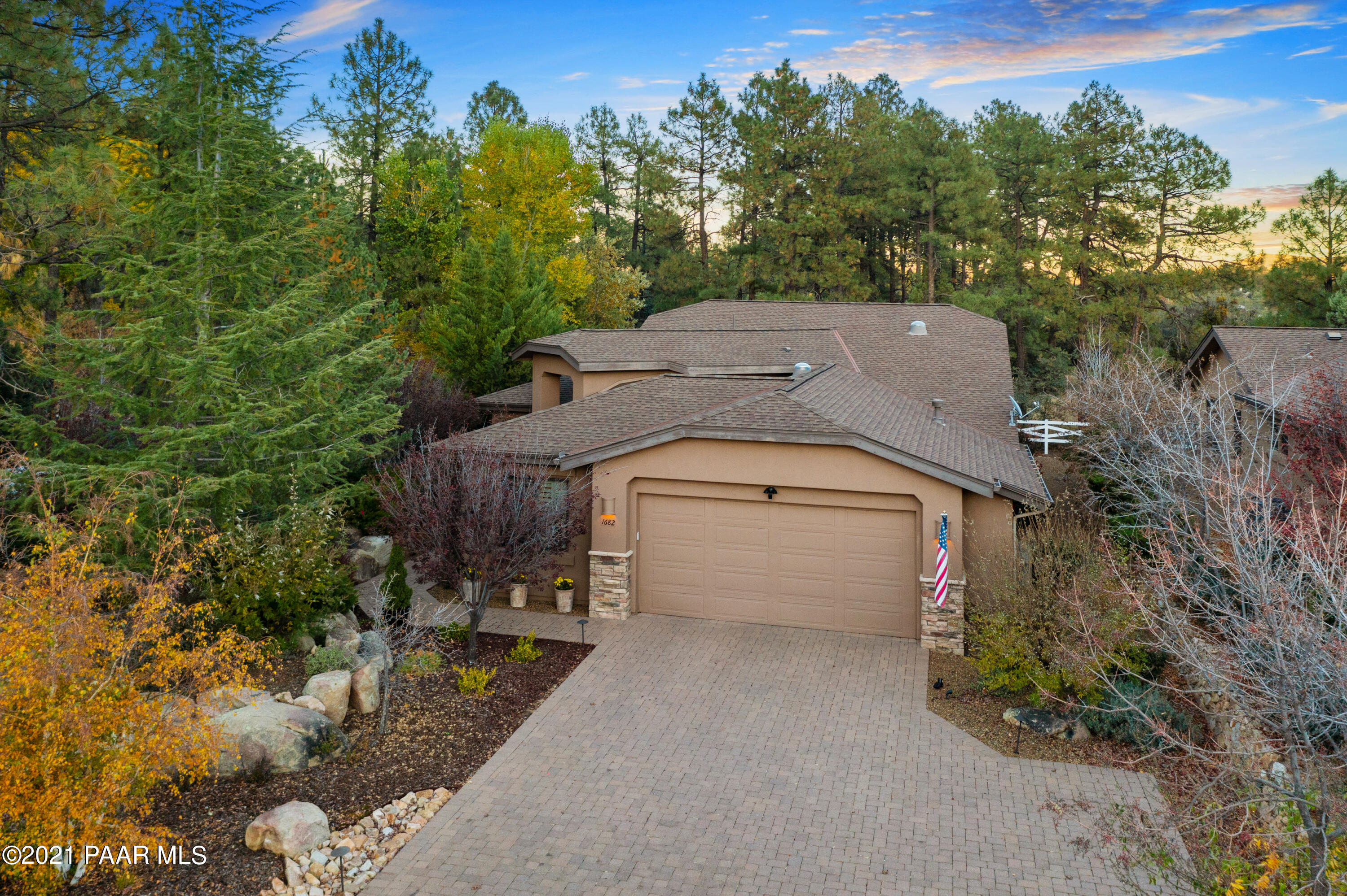 1682 Stable Rock Road Prescott, AZ 86303 - Photo 69 of 73 069_Aerial Sunset