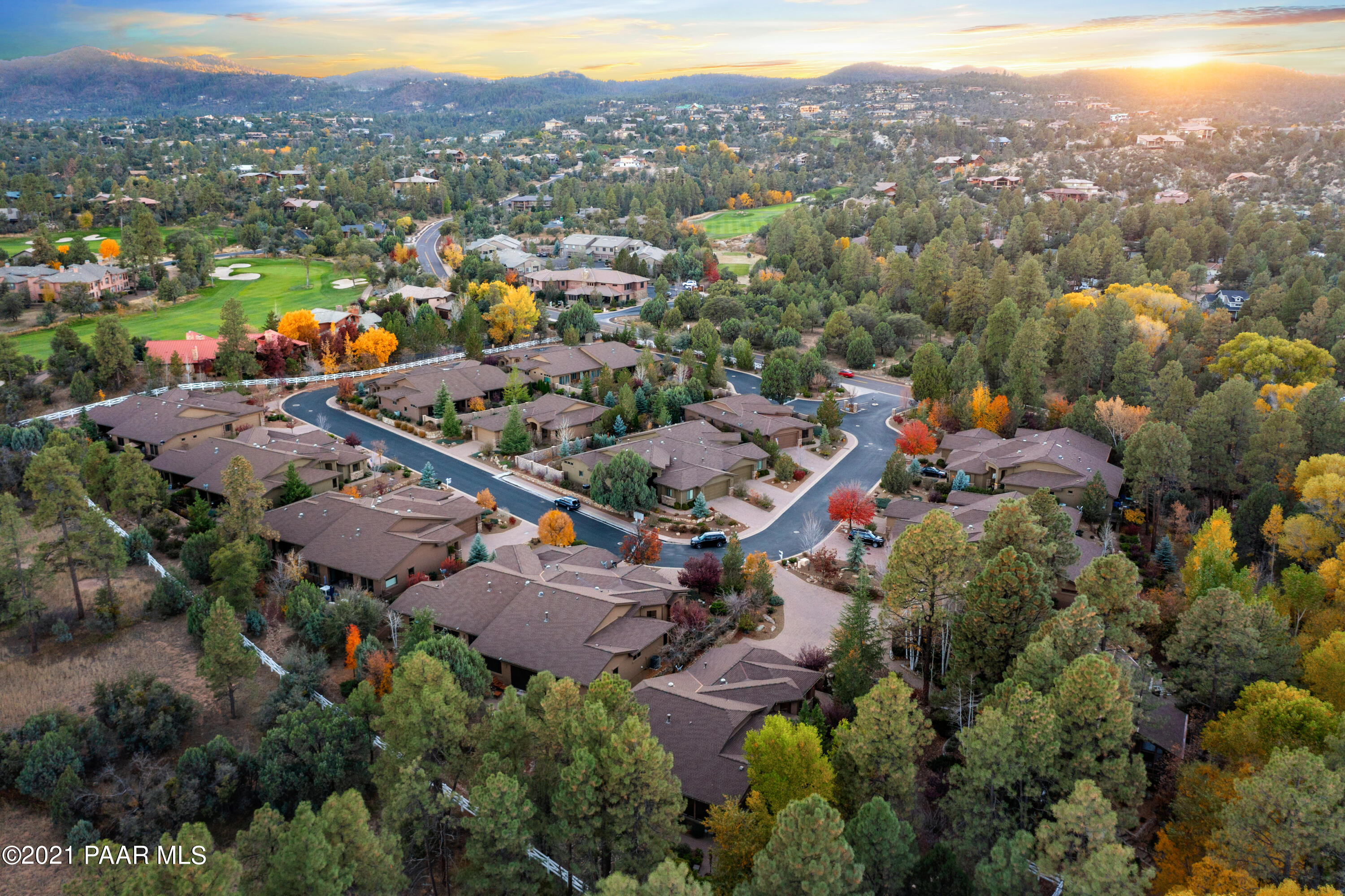 1682 Stable Rock Road Prescott, AZ 86303 - Photo 70 of 73 070_Aerial Sunset