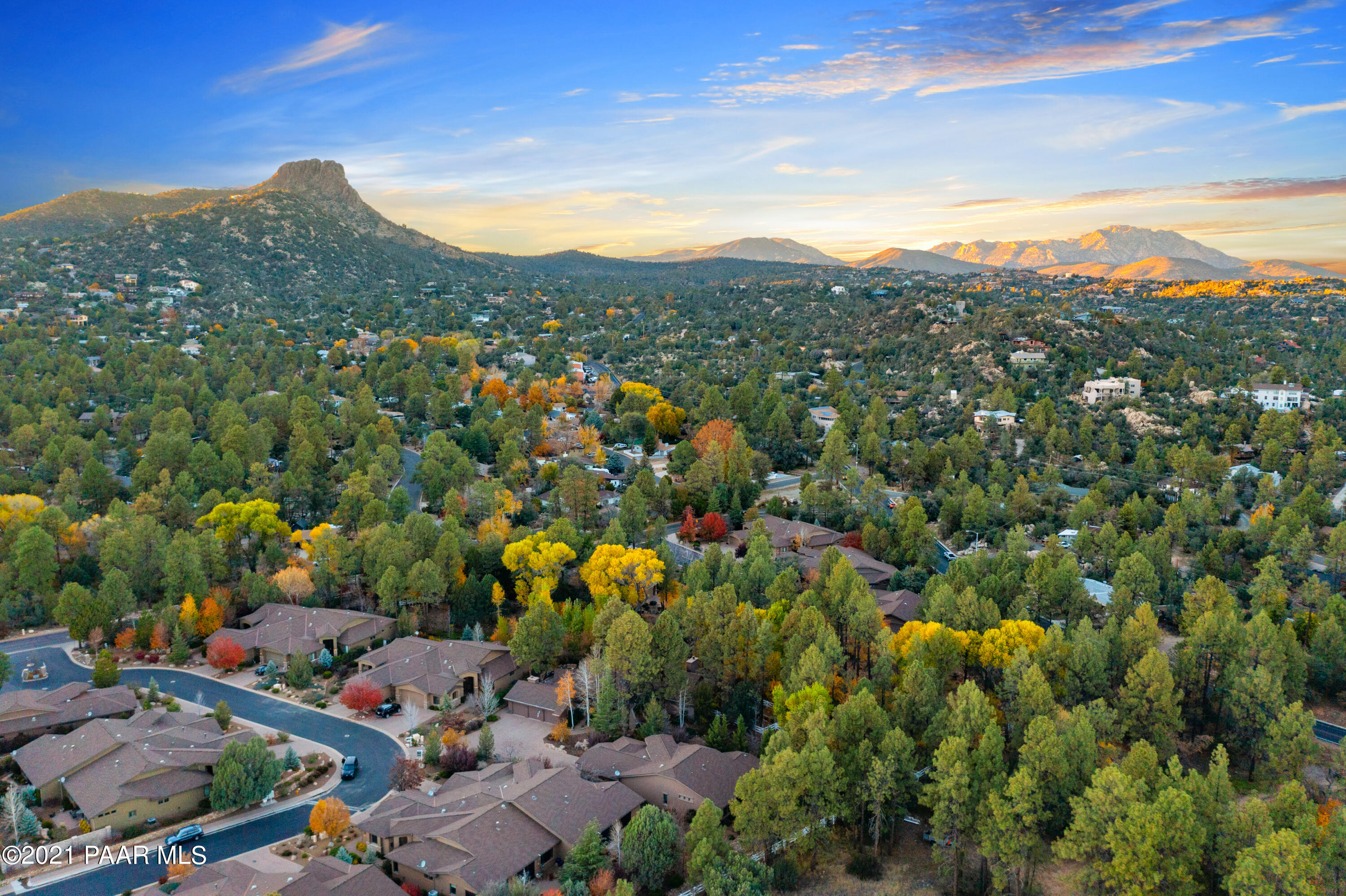 1682 Stable Rock Road Prescott, AZ 86303 - Photo 71 of 73 071_Aerial Sunset