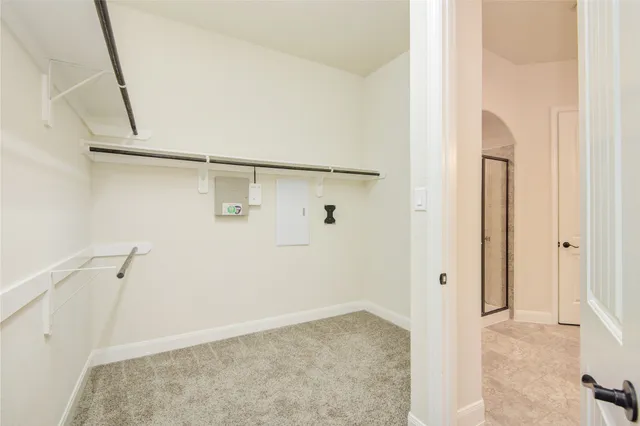 a view of a room with an empty space