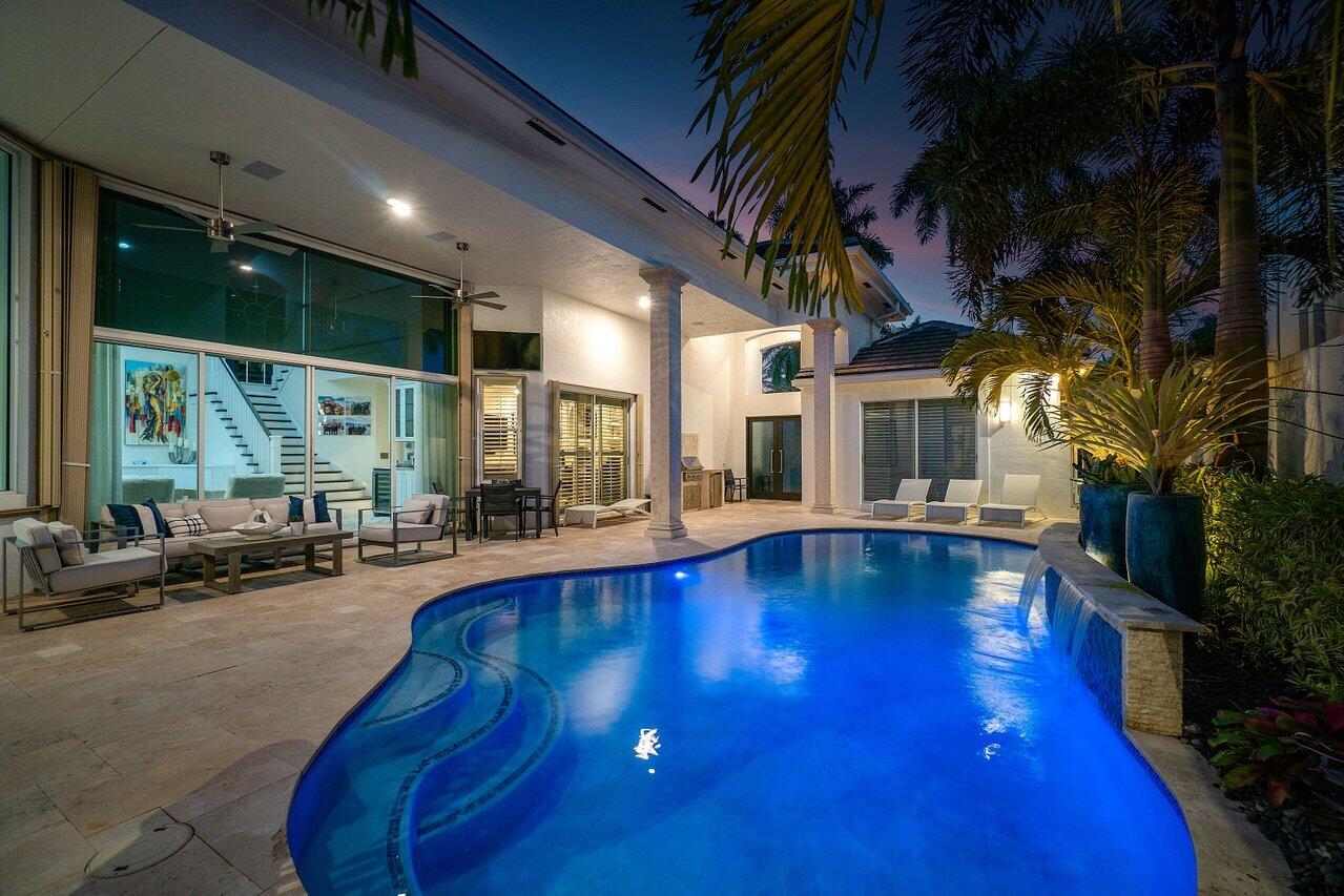 6379 Avalon Pointe Court Boca Raton, FL 33496 - Photo 26 of 37 a view of swimming pool with outdoor seating and a patio