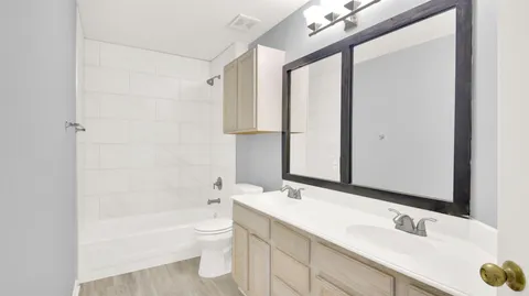 a view of wooden balcony with wooden floor