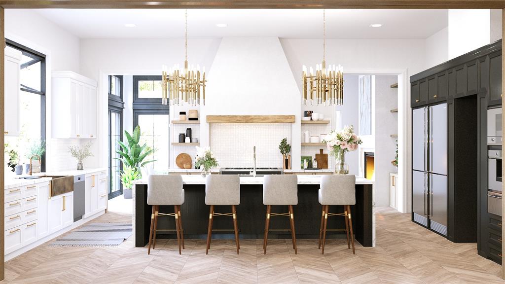 10010 Strait Lane Dallas, TX 75229 - Photo 6 of 30 a dining hall with stainless steel appliances a table and chairs