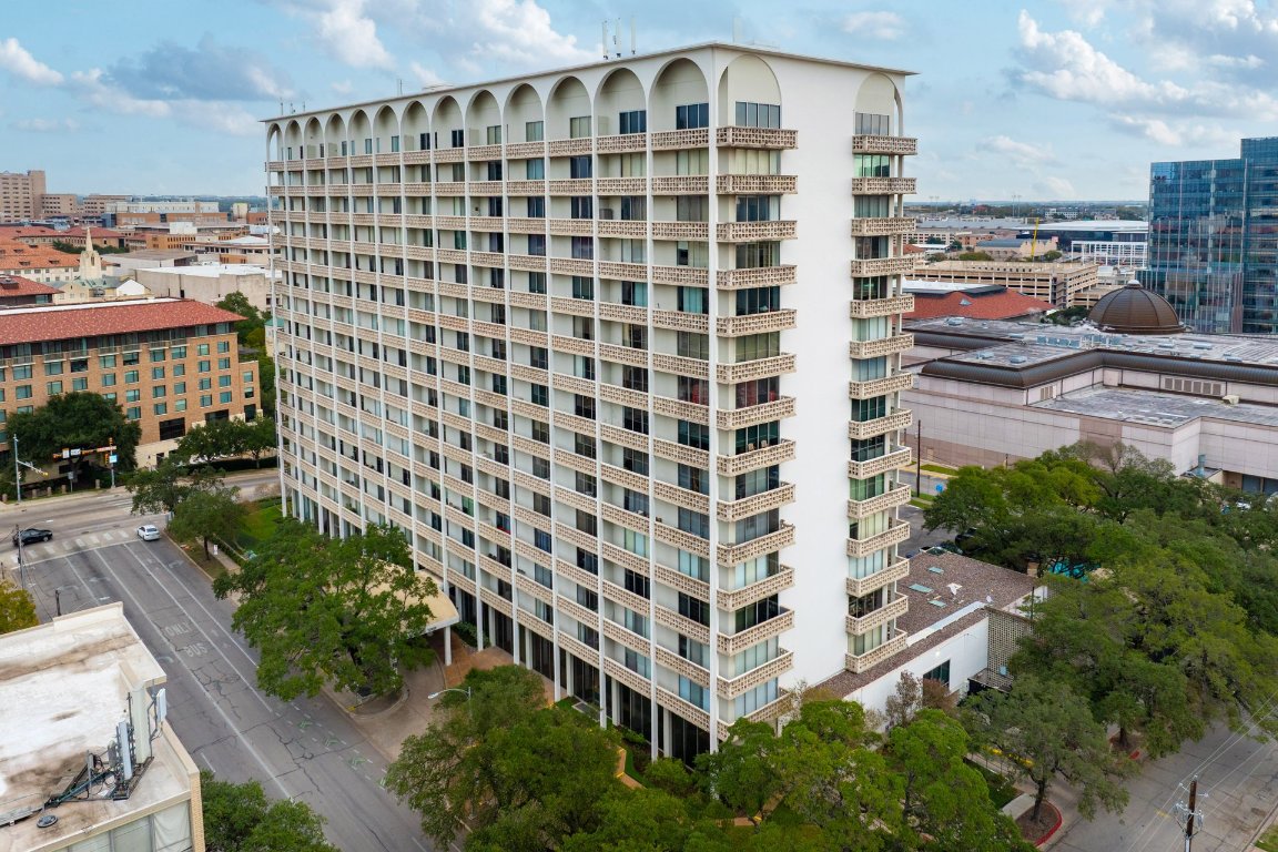 a front view of a building