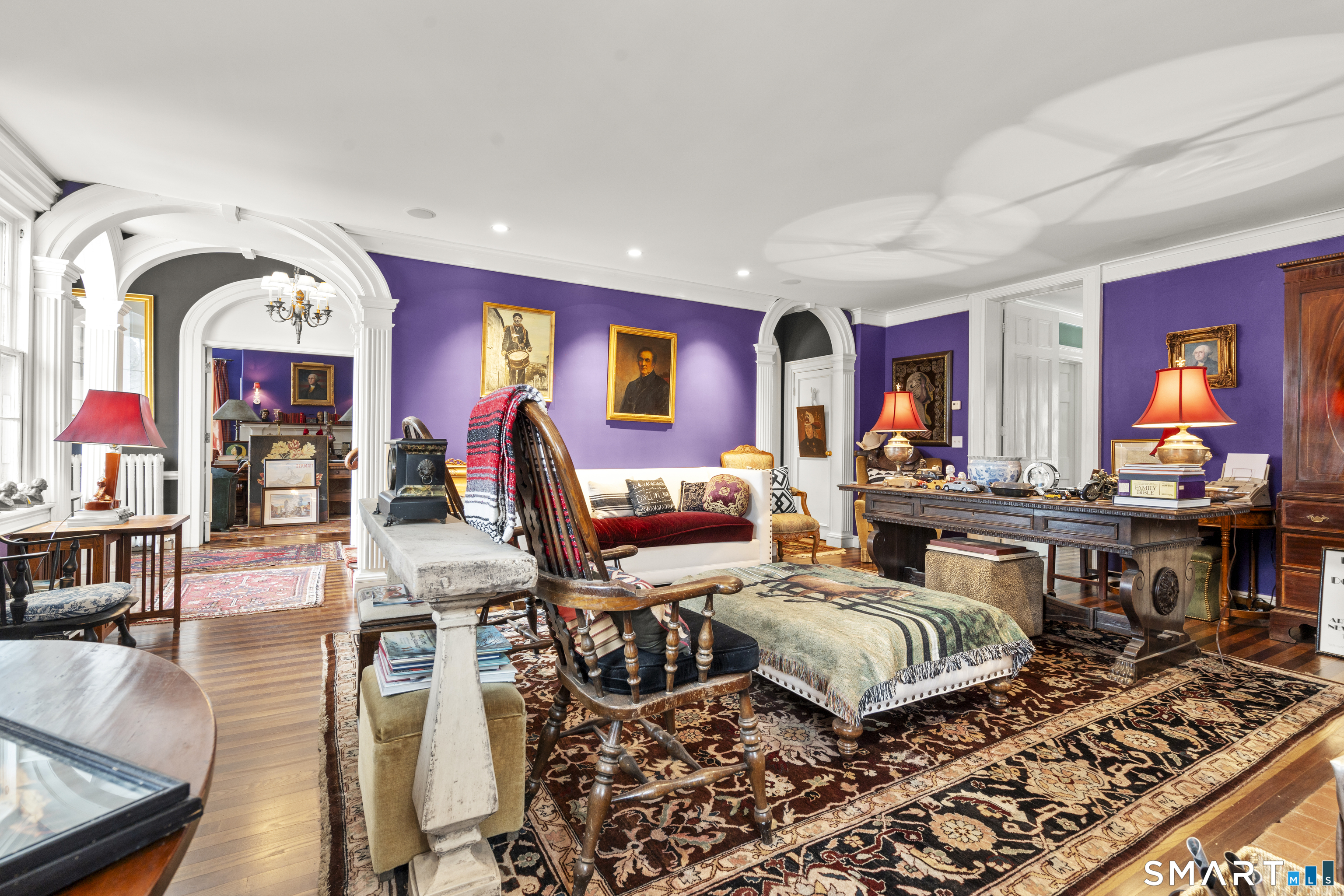 91 North Street Litchfield, CT 06759 - Photo 8 of 40 a living room with furniture and wooden floor