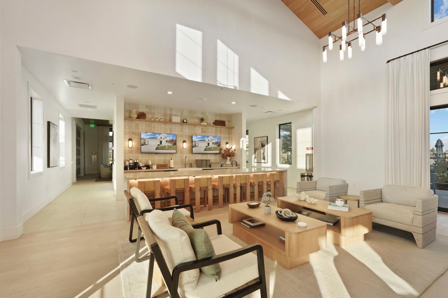 1839 Snowflower Place Tracy, CA 95377 - Photo 36 of 53 a living room with furniture and a chandelier