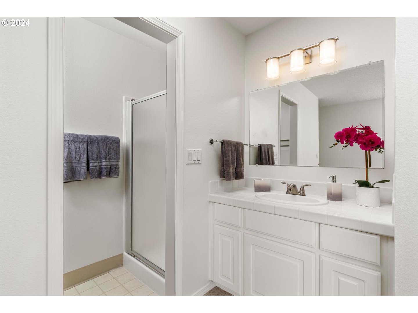 6223 Meridian Circle West Linn, OR 97068 - Photo 26 of 45 a bathroom with a sink vanity and mirror